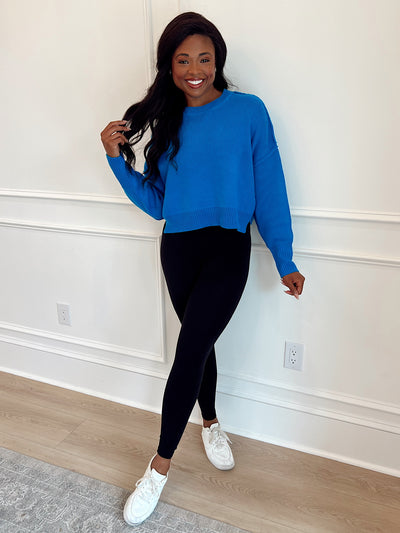 True Friend Cropped Sweater Top