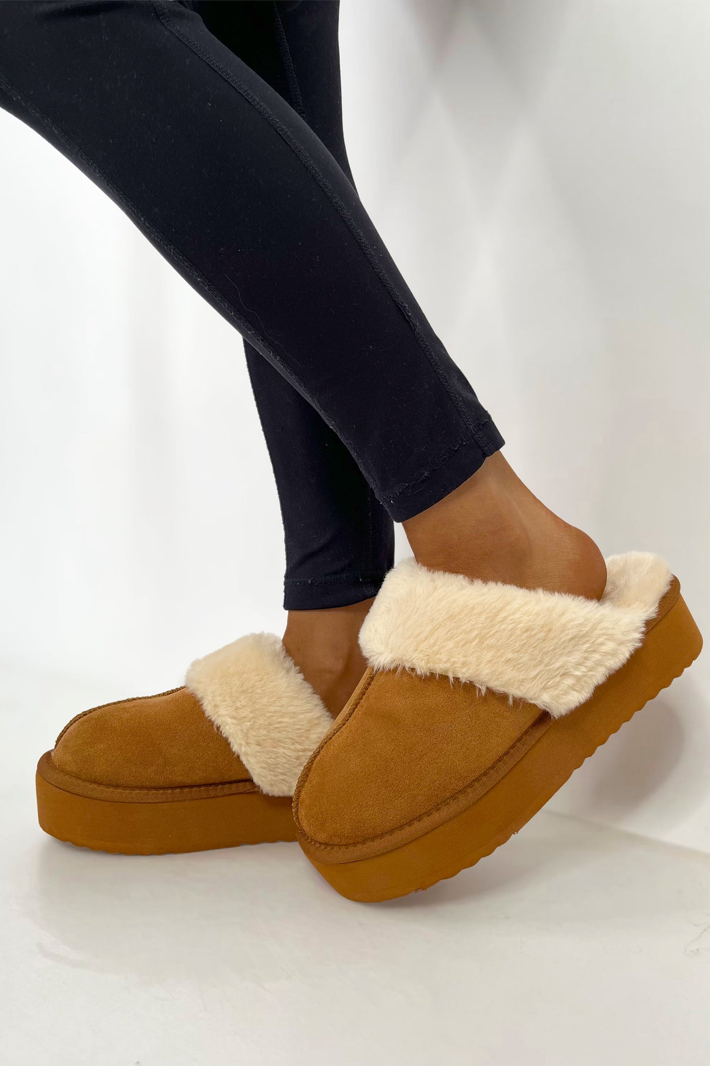 Step Aside Platform Mule Slippers