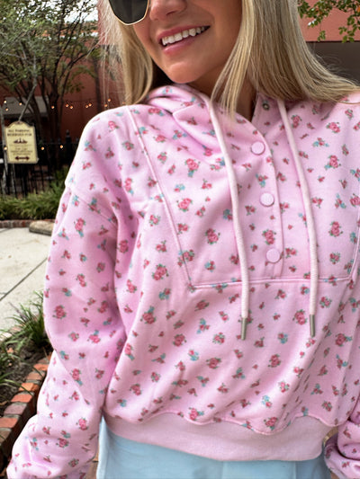 Wander Hour Floral Hoodie