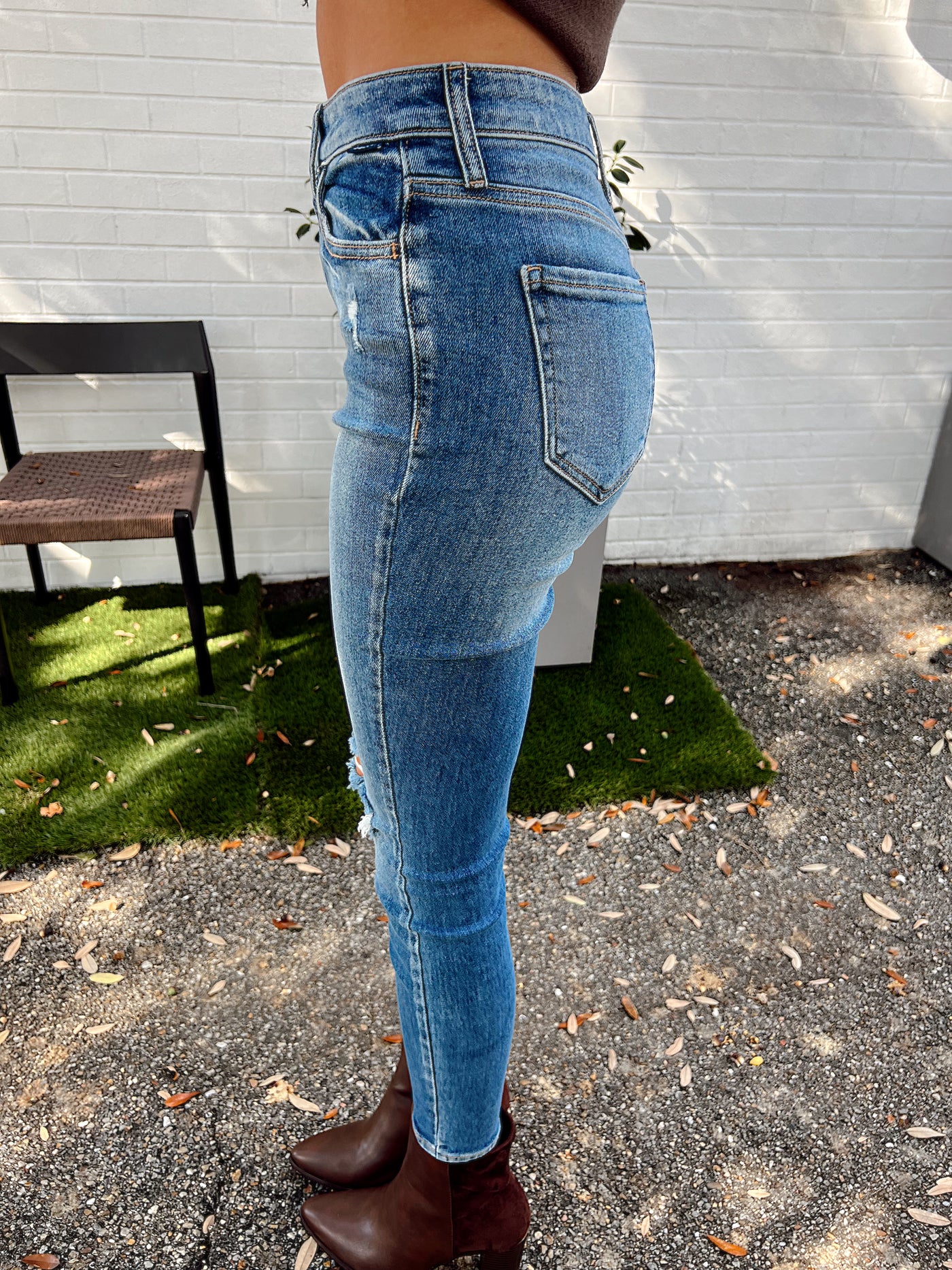 Call Me Over Ankle Skinny Jeans