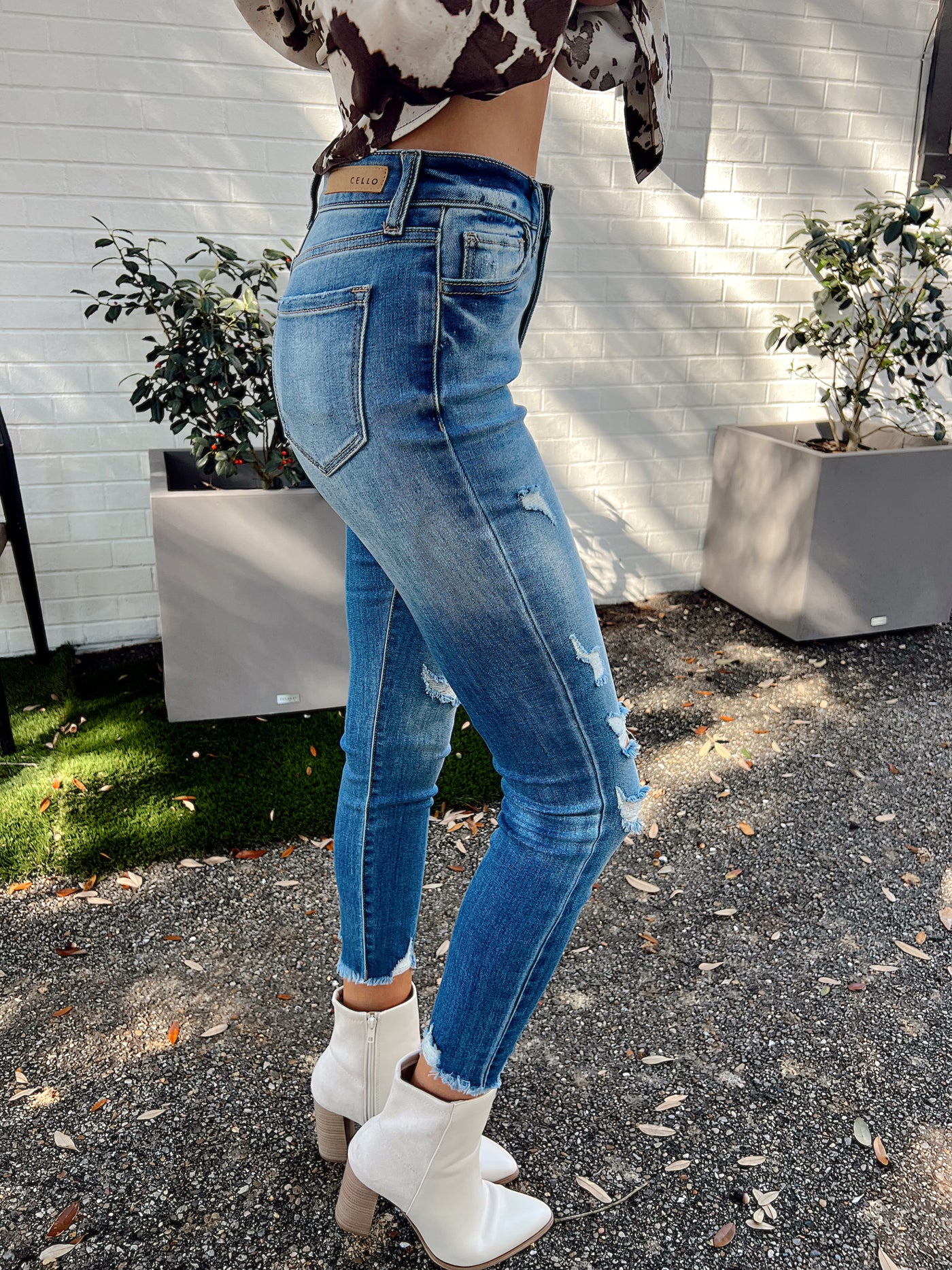 Inner Calm Mid Rise Skinny Jeans