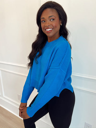 True Friend Cropped Sweater Top