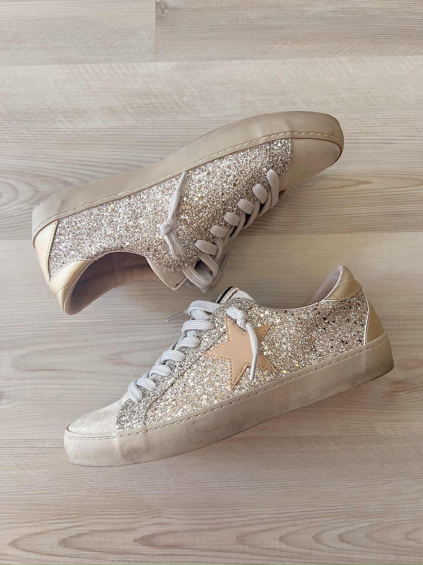 I'm On My Way Glitter Sneakers