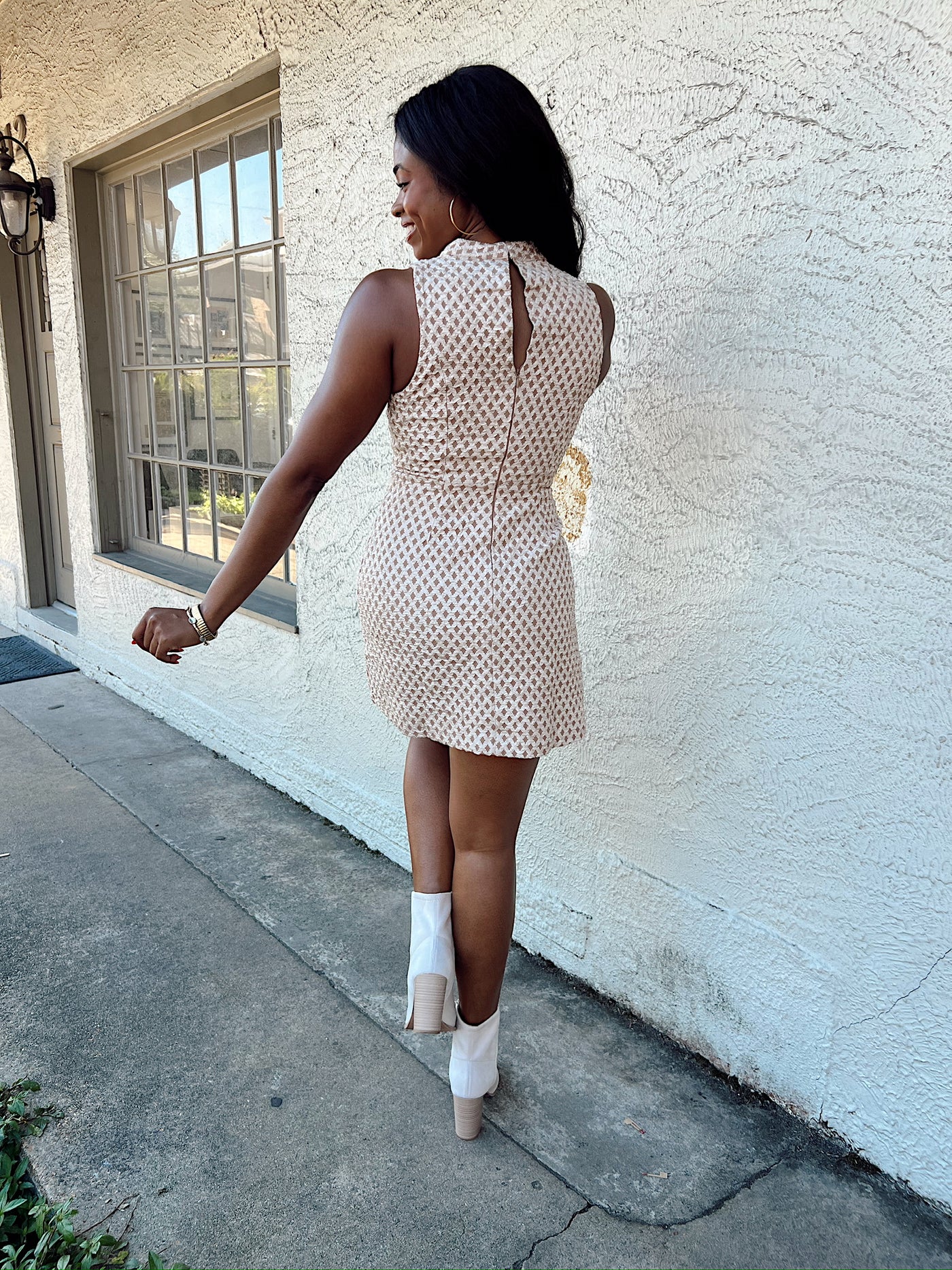 Range Romance Textured Dress