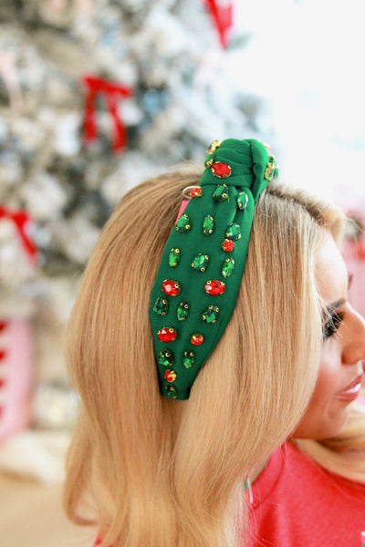 Christmas Is Lit Knot Headband