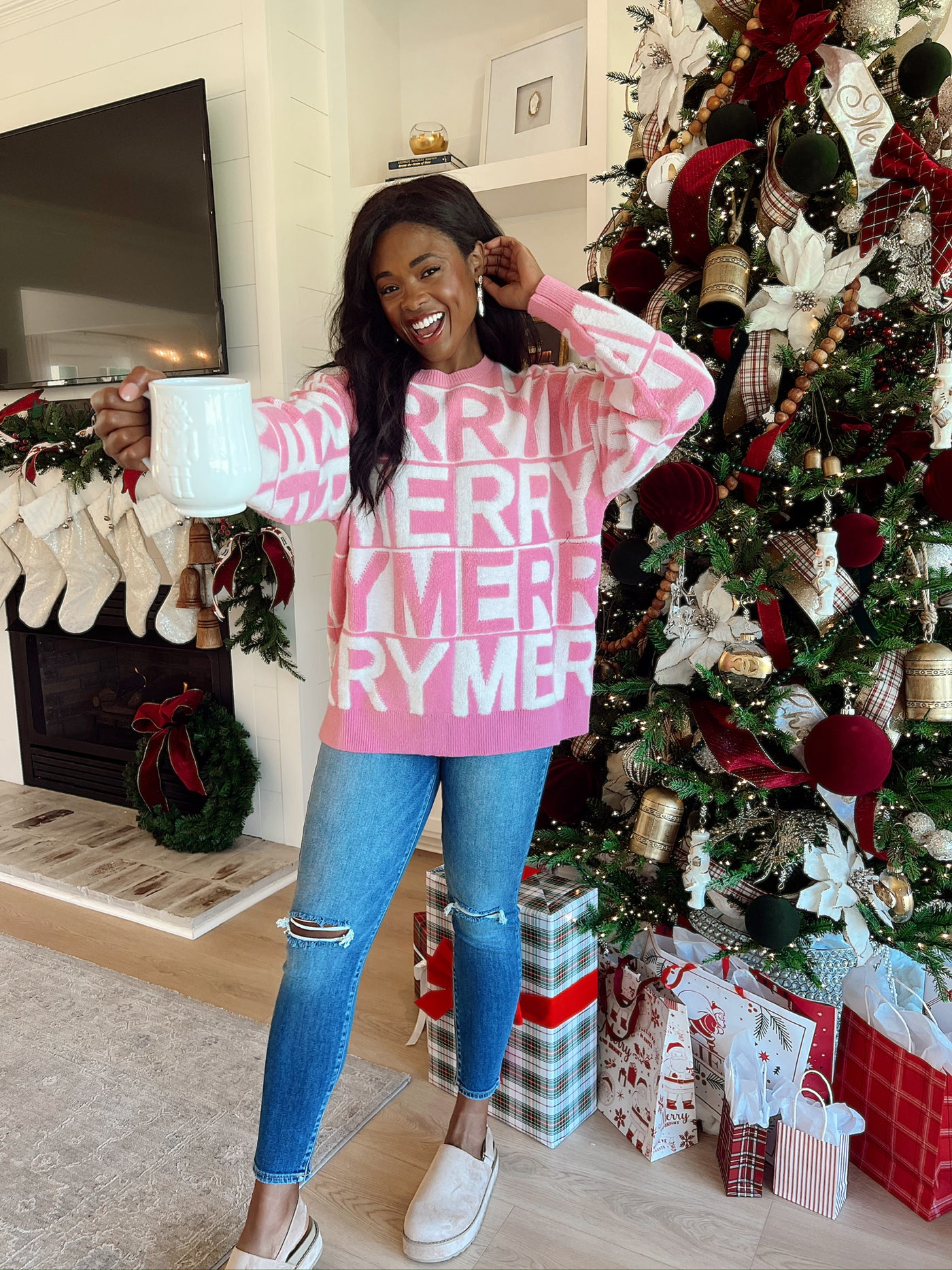 Sweet And Merry Pullover Sweater