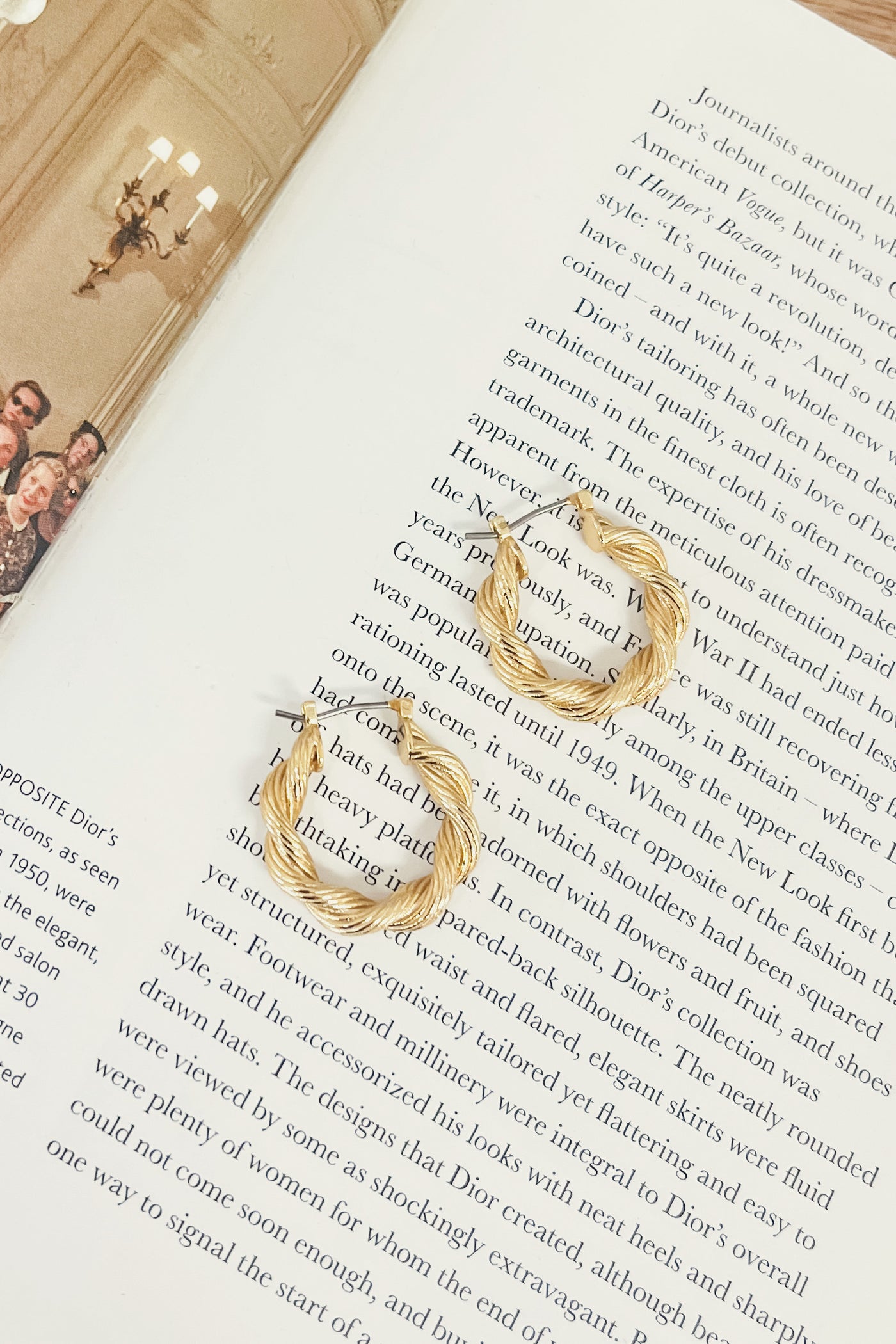 Heavily Influenced Textured Hoop Earrings