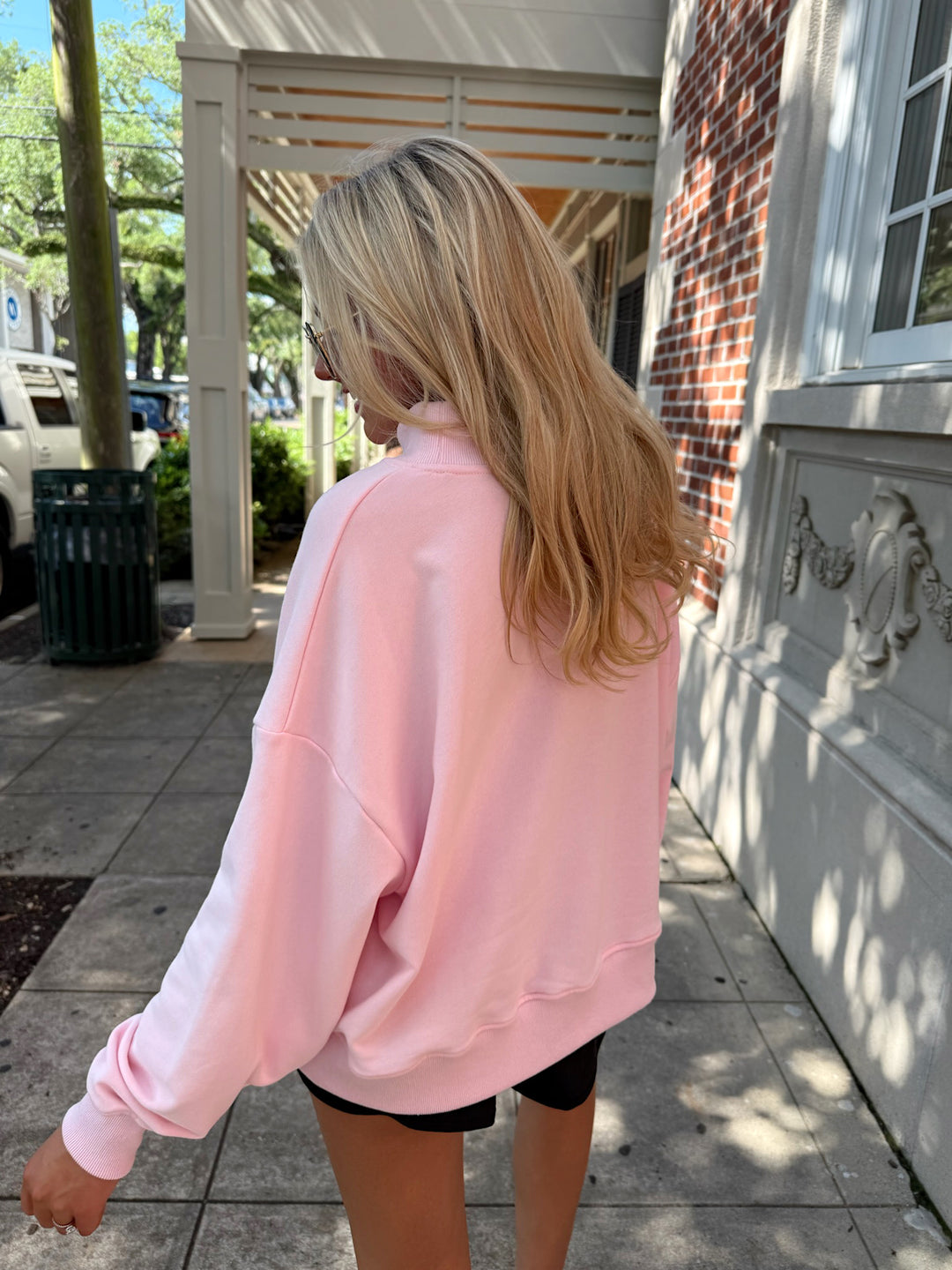 Salty Oversized Mock Neck Sweatshirt – Bella Rose Boutique