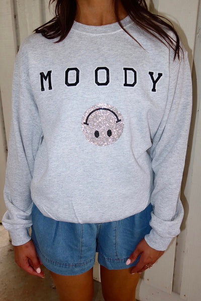 Why So Moody Rhinestone Sweatshirt