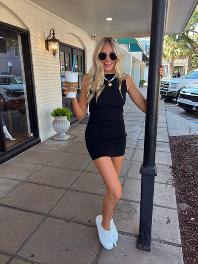 Moving Quickly Mini Dress