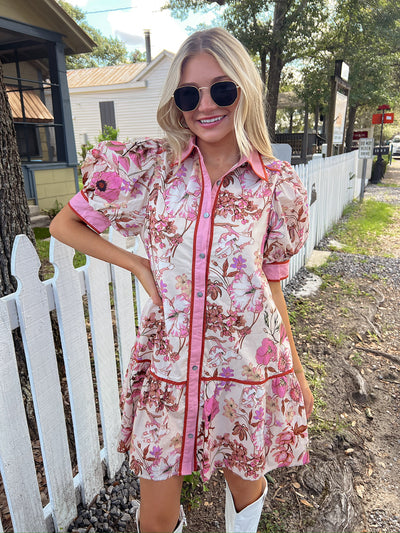 Holding Wildflowers Floral Dress