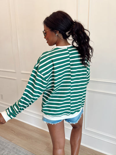 Pages In Time Striped Top