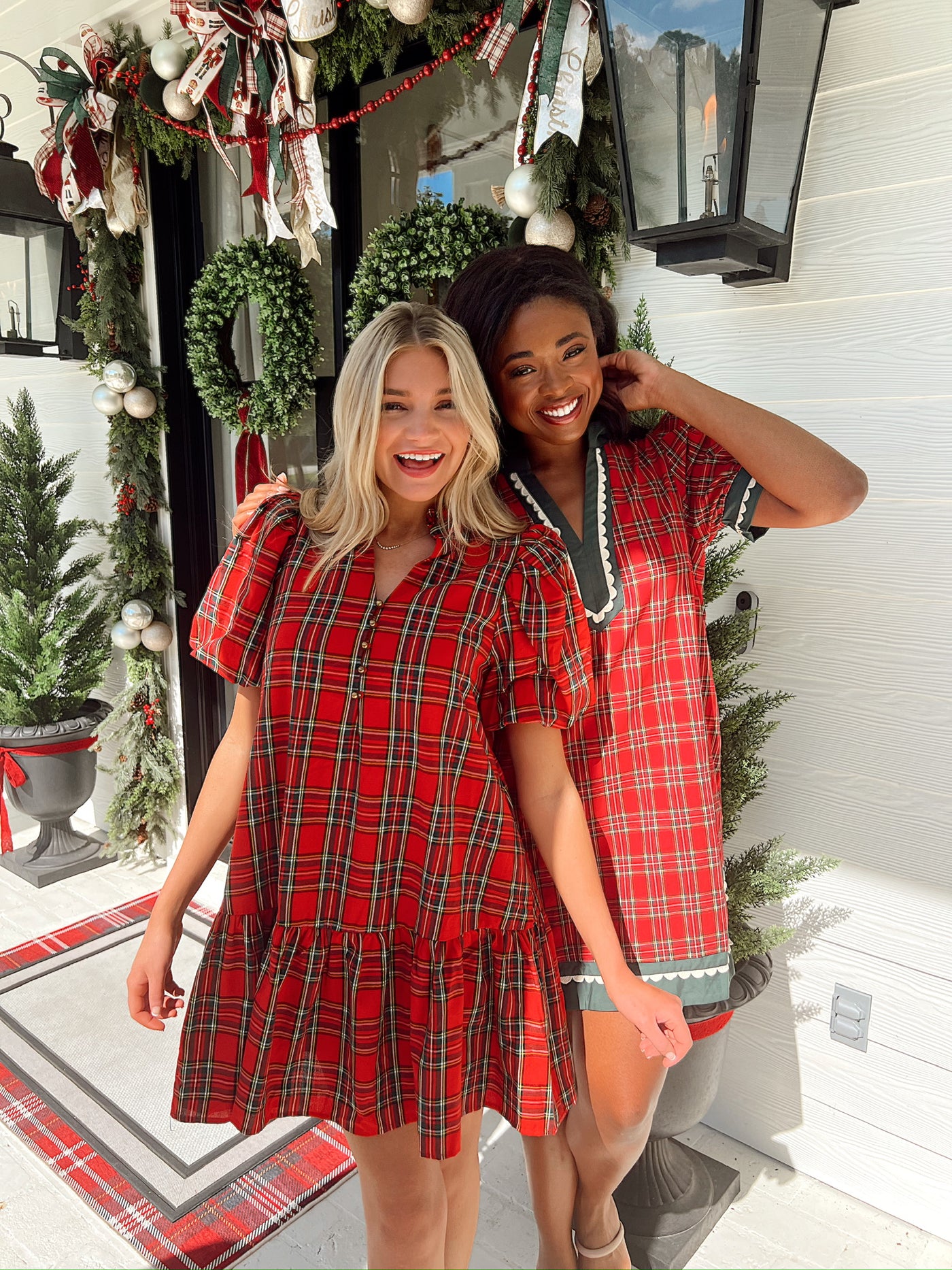 Sparks Fly Plaid Mini Dress