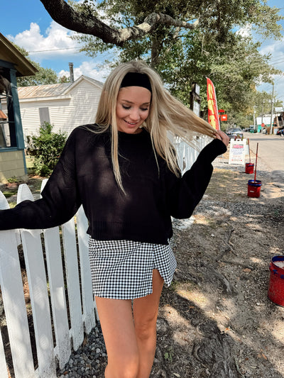 True Friend Cropped Sweater Top
