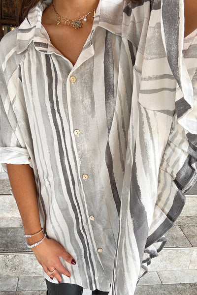 Playing By Your Rules Ruffled Linen Top