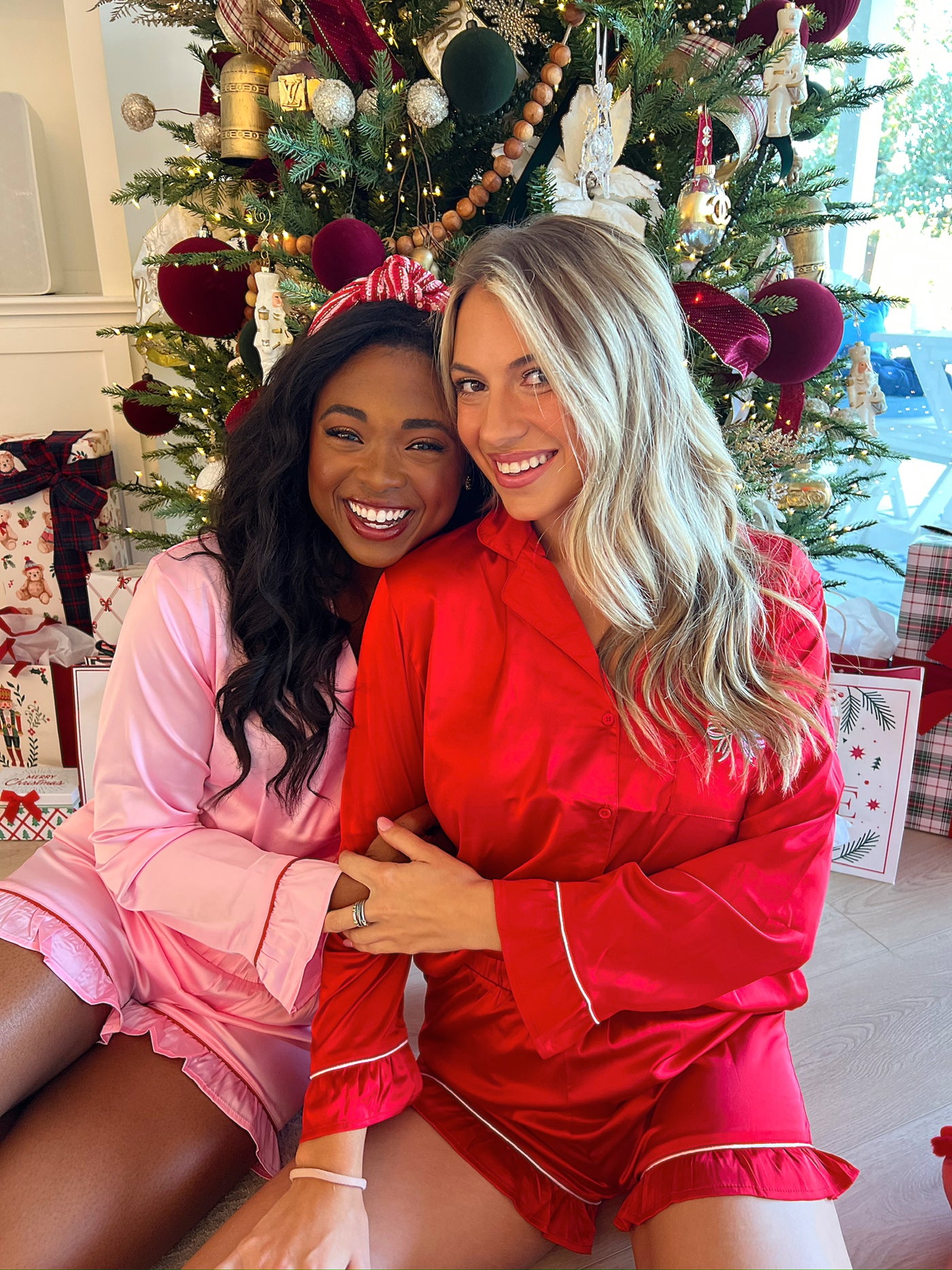 Best Time Of The Year Satin Two-Piece Set