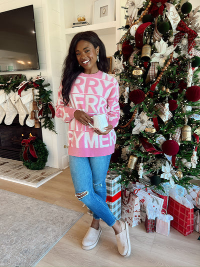 Sweet And Merry Pullover Sweater