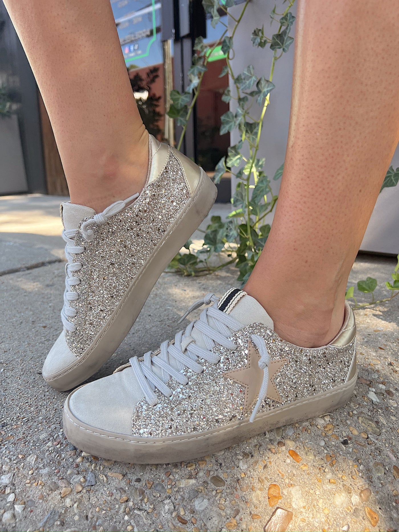 I'm On My Way Glitter Sneakers