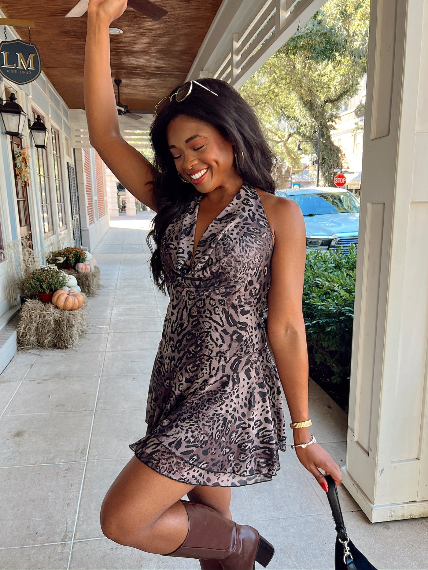 Mystical Magical Leopard Mini Dress