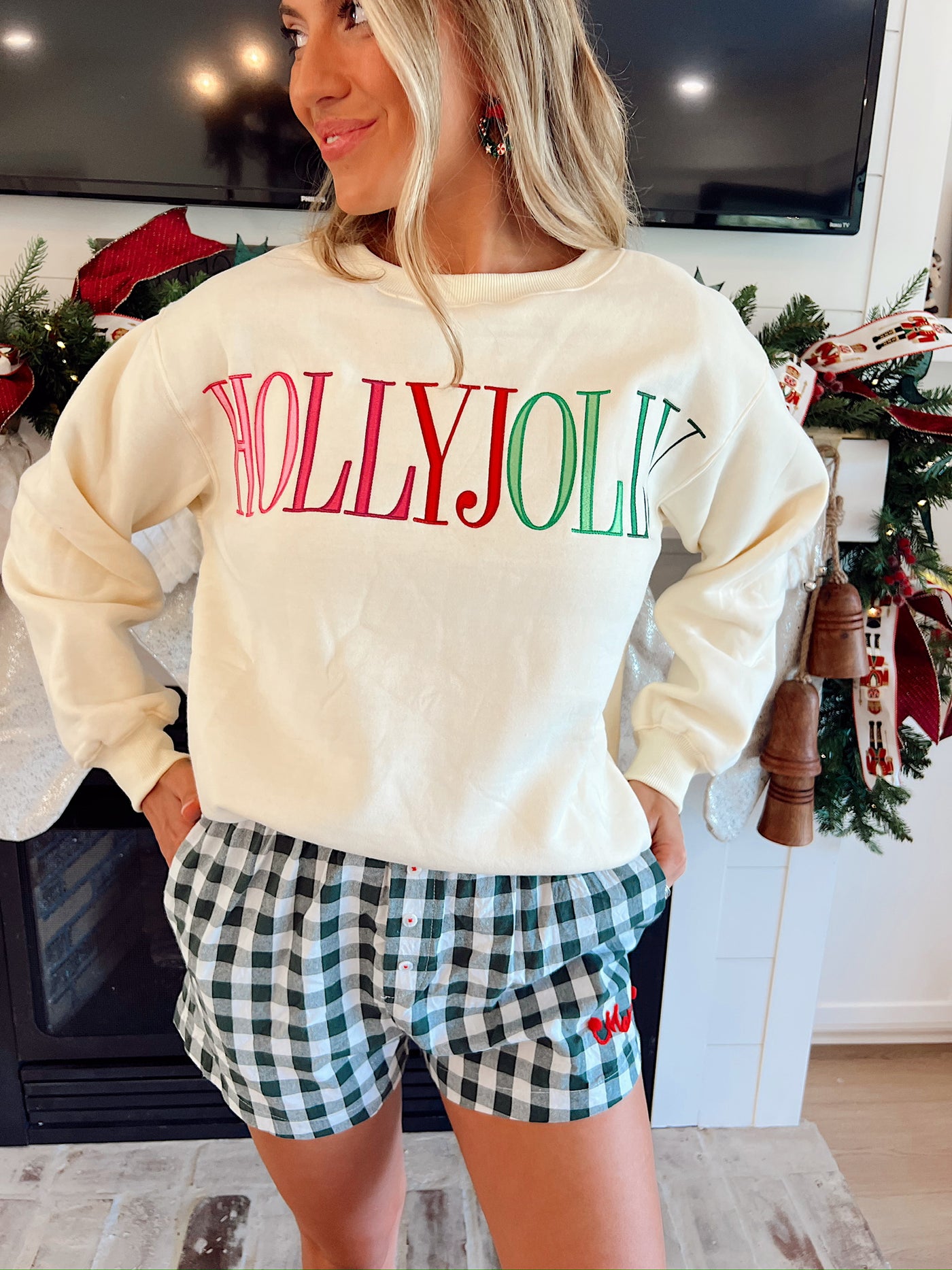 Daydream Hours Merry Gingham Shorts