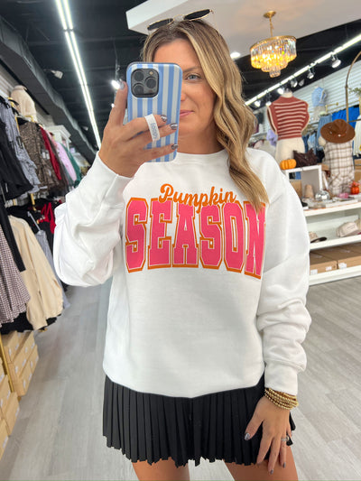 Pumpkin Season Gameday Font Sweatshirt