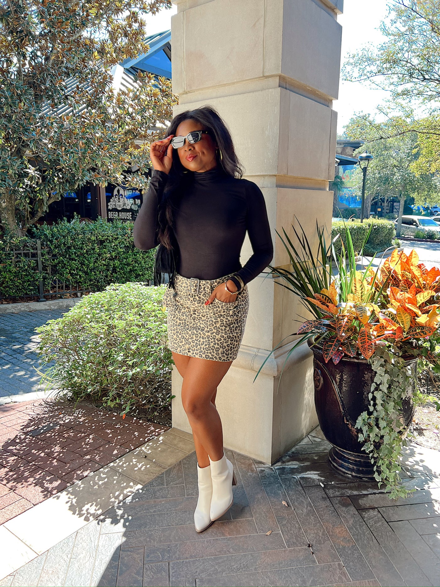 Causing Trouble Leopard Mini Skirt
