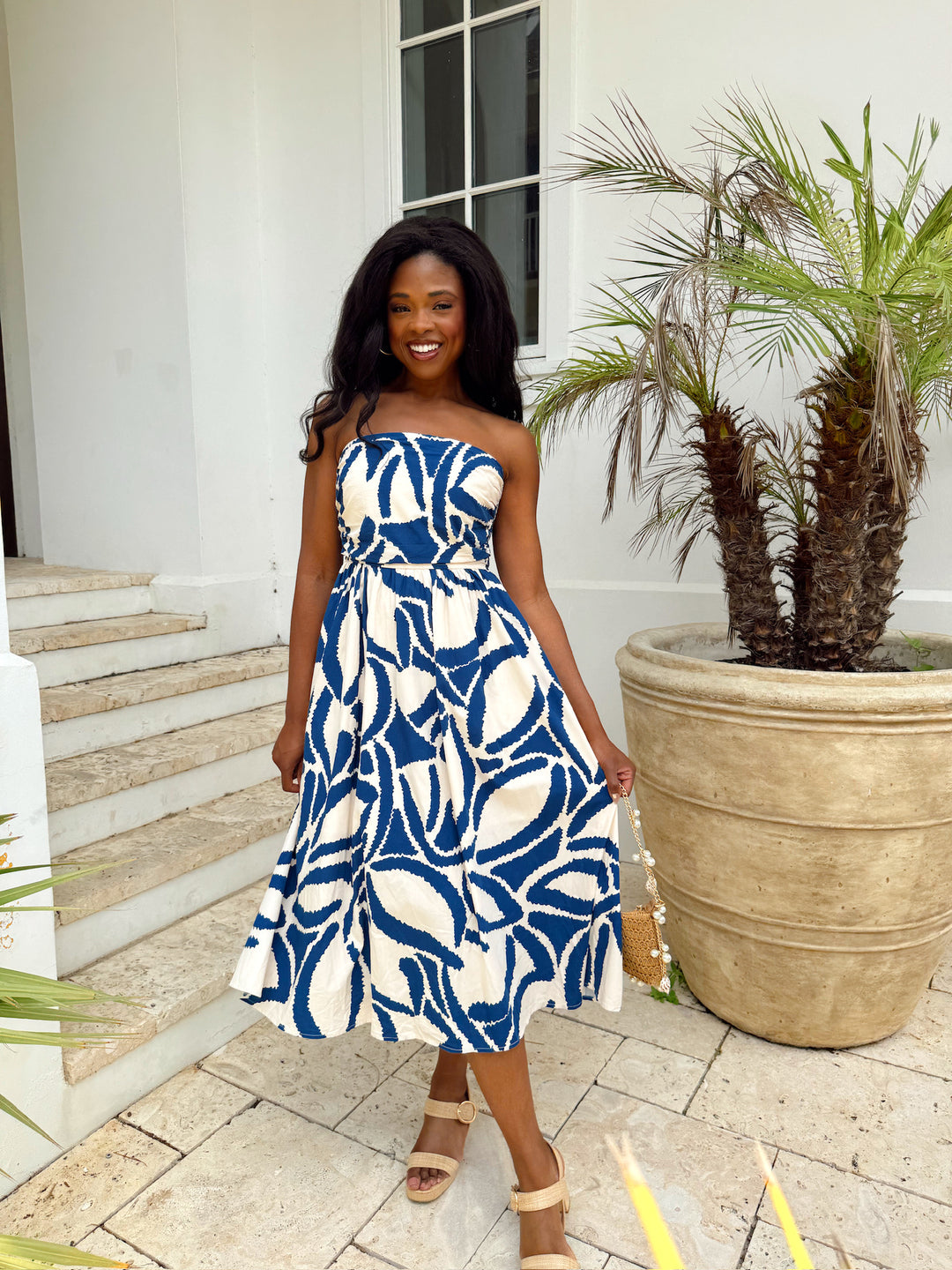 knee length dresses for ladies Dark Rouge Midi Dress with Structure Lanius – The Good Store Barcelona