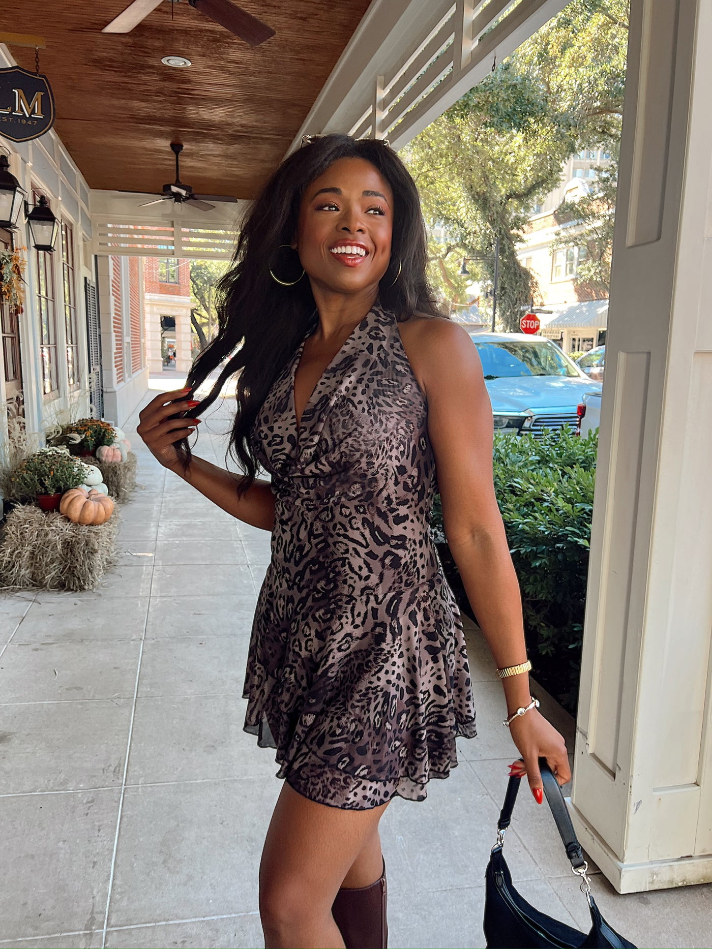 Mystical Magical Leopard Mini Dress