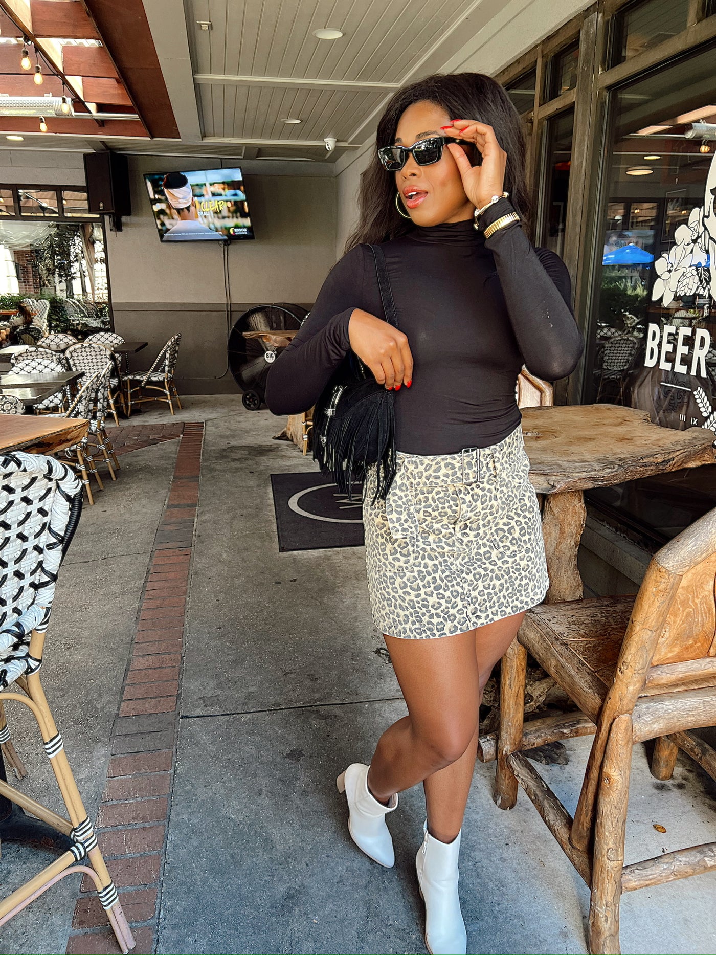 Causing Trouble Leopard Mini Skirt