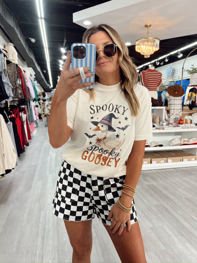 Spooky Goosey Halloween Graphic Top