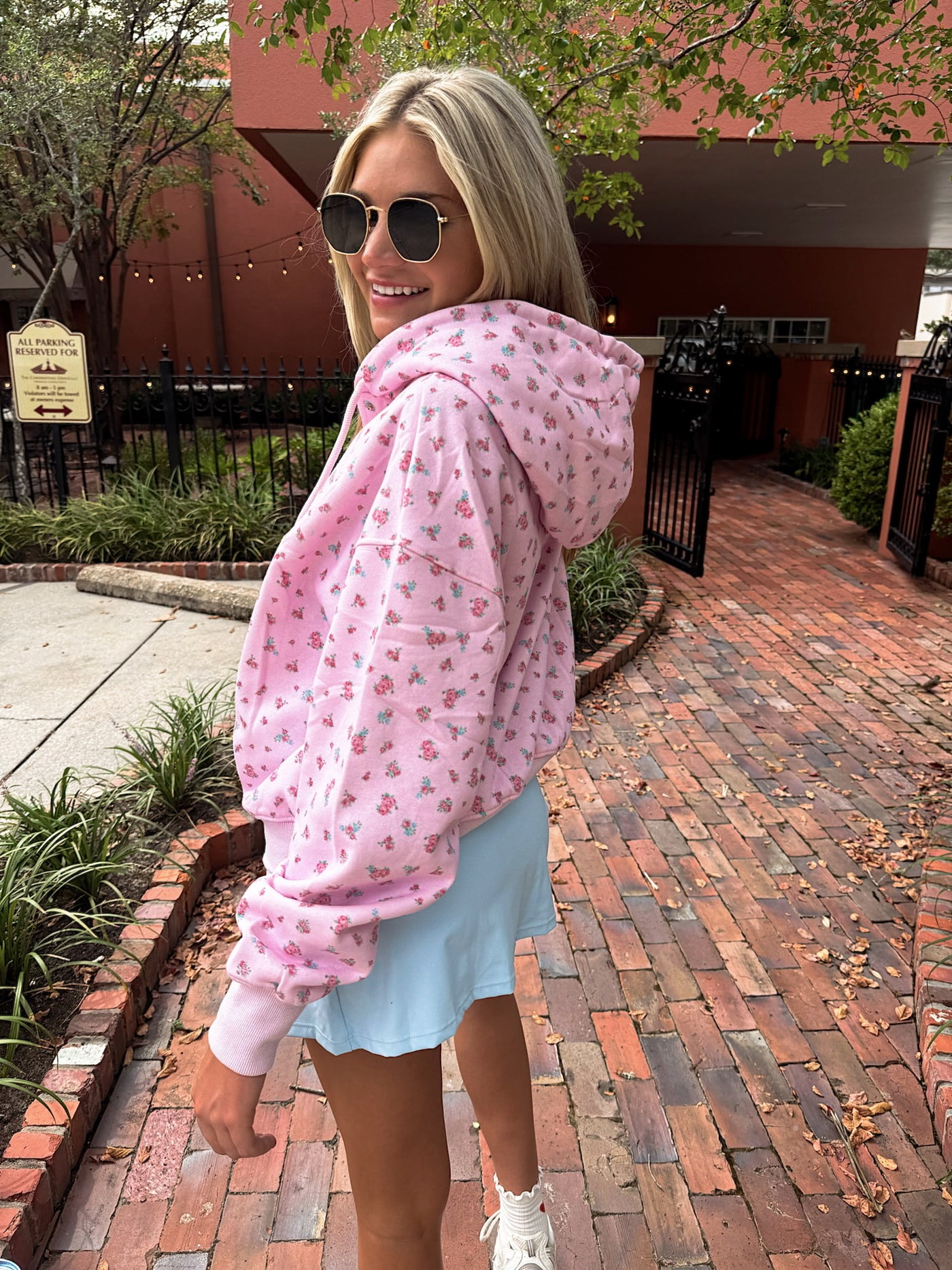 Wander Hour Floral Hoodie