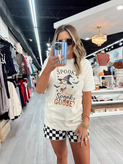 Spooky Goosey Halloween Graphic Top