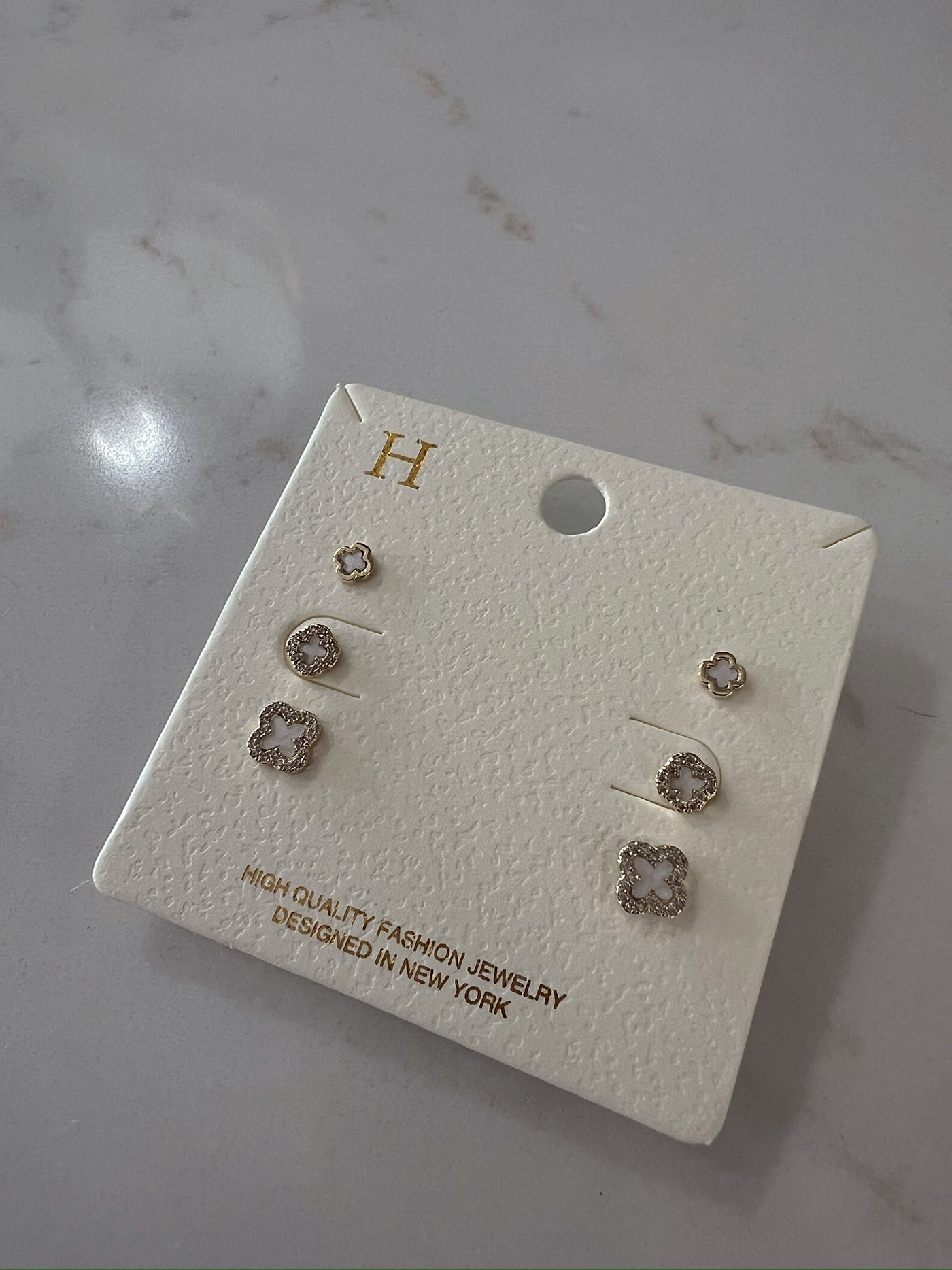 New Romantics Clover Earrings Set