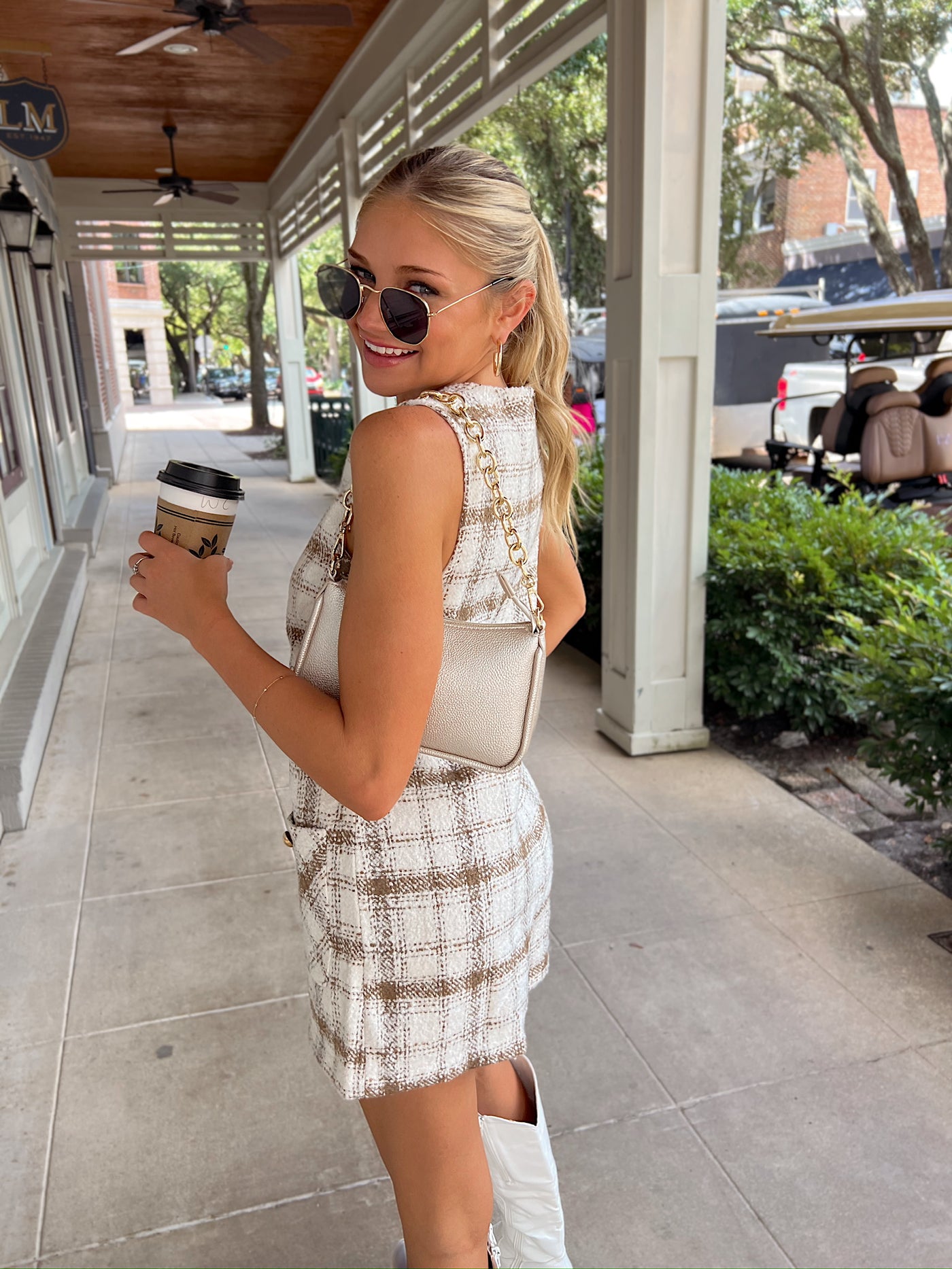 Make My Day Tweed Romper