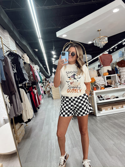 Spooky Goosey Halloween Graphic Top