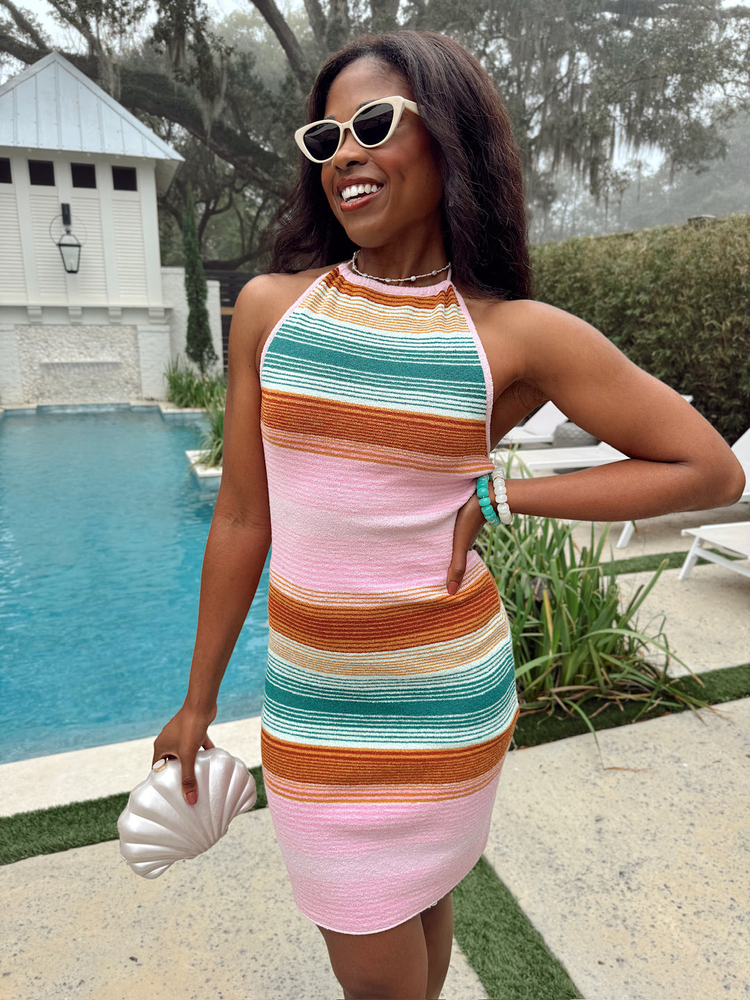 Play It Cool Halter Dress – Bella Rose Boutique