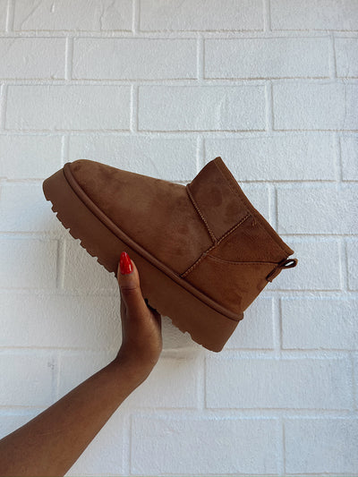 Wherever I Go Platform Ankle Booties