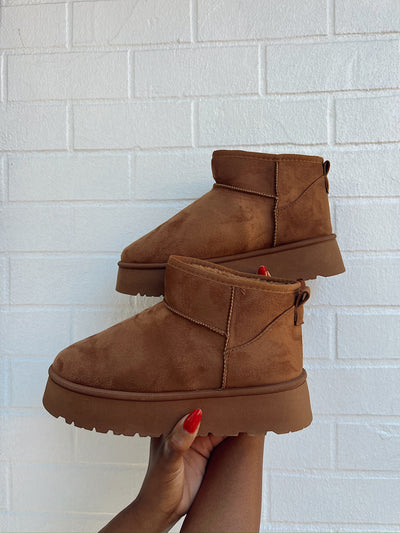 Wherever I Go Platform Ankle Booties