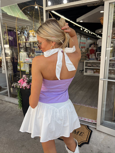 At Your Best Poplin Halter Top