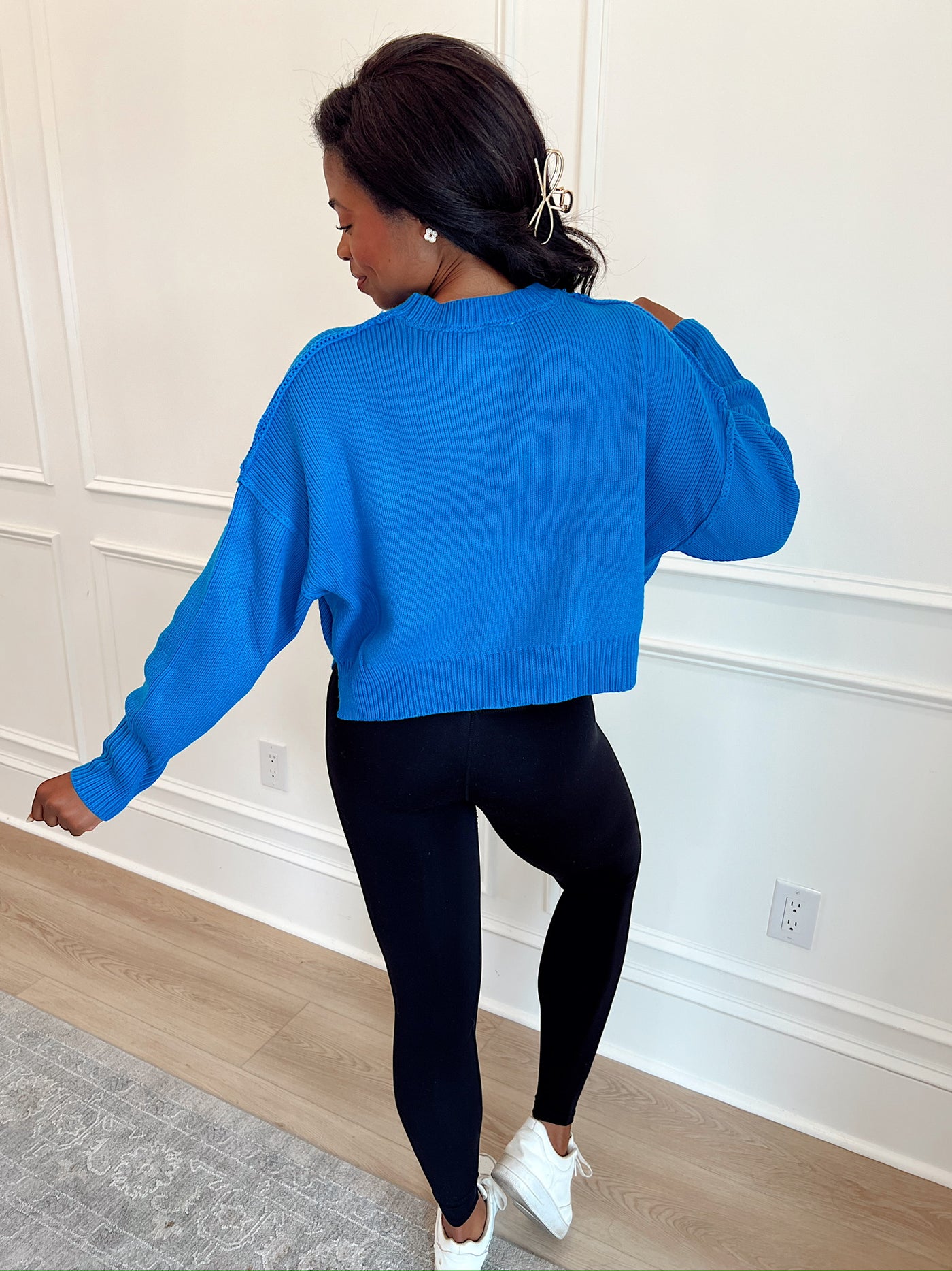 True Friend Cropped Sweater Top