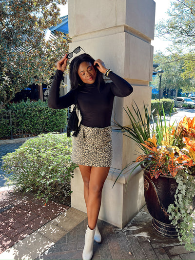 Causing Trouble Leopard Mini Skirt