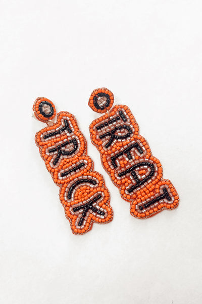 Trick Or Treat Seed Bead Earrings