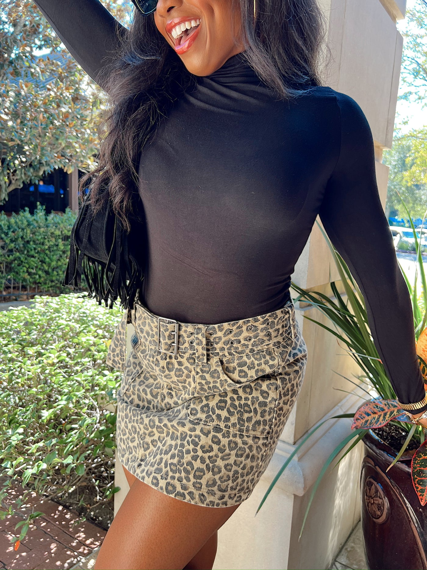 Causing Trouble Leopard Mini Skirt