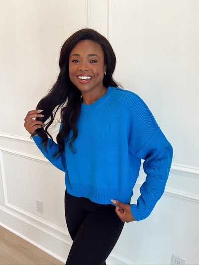 True Friend Cropped Sweater Top
