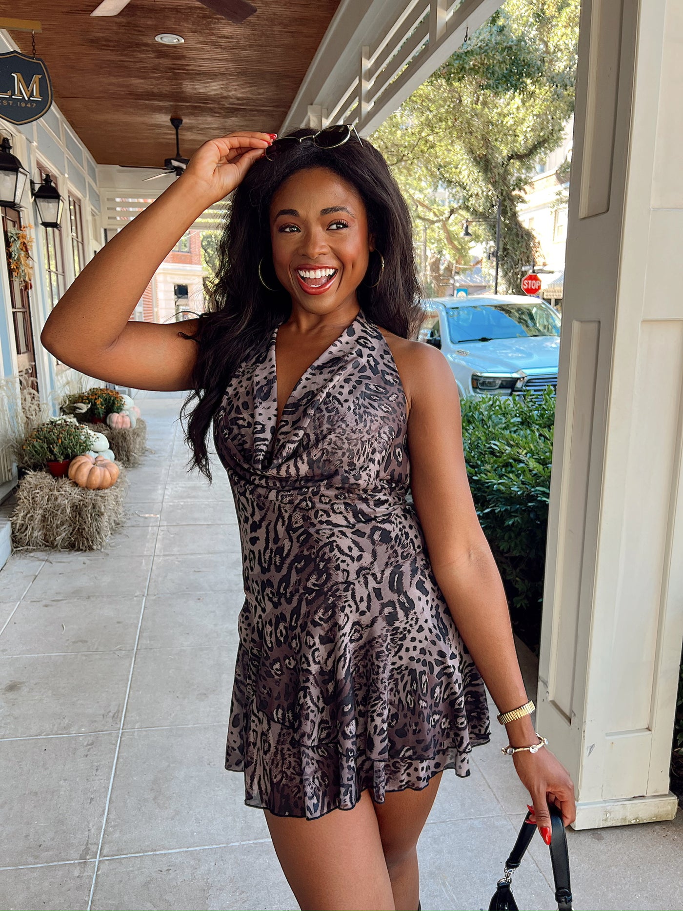 Mystical Magical Leopard Mini Dress