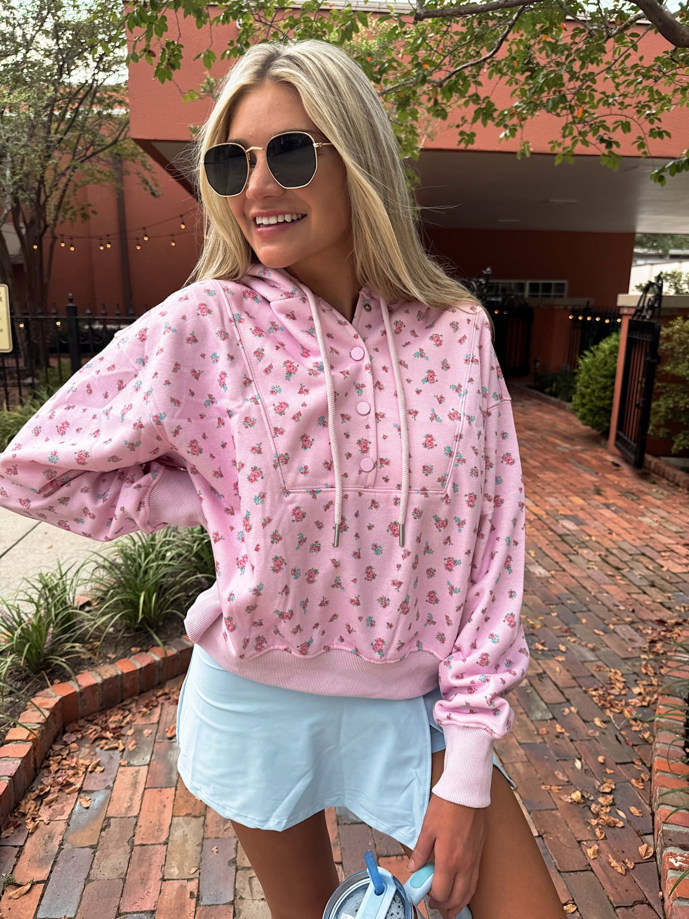 Wander Hour Floral Hoodie