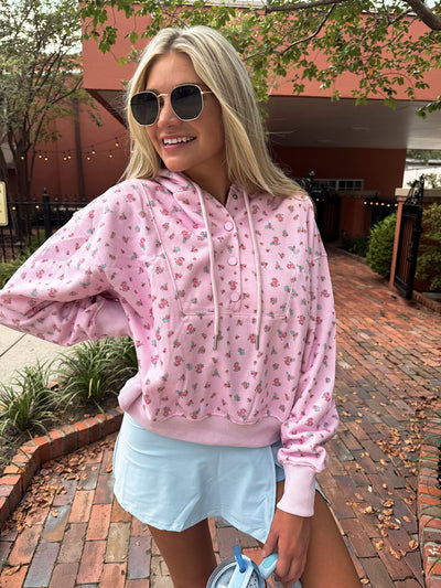 Wander Hour Floral Hoodie