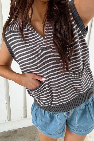 Seasonal Sophistication Sleeveless Sweater