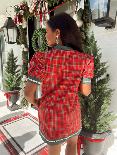 Sparks Fly Plaid Mini Dress