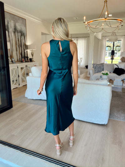 Healing My Heart Satin Midi Dress